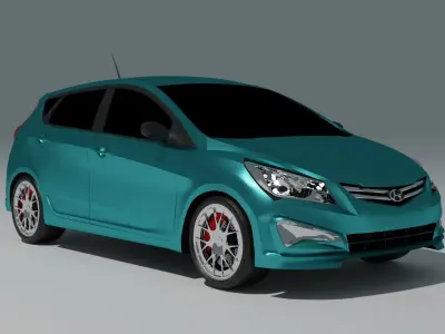 hyndai accent 3D model