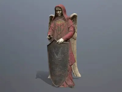 Woman Angel 1 Low-poly 3D model