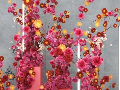 Floristry Fine art display 3D model