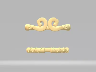  Golden Hoop Ring - Monkey King - Sun Wukong 3D print model