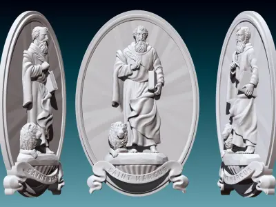 Mark-Marcus-Marcos-Evangelist - CNC   3D print model