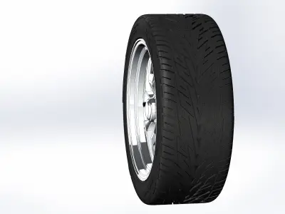 Custom wheels US Mags Saber for your scale model 3D print model