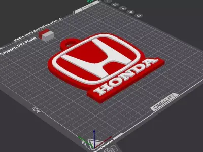 Honda keychain 02 3D print model