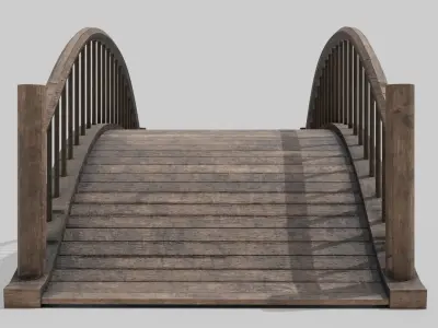 Low-Poly Bridge Pack 24 Low-poly 3D model