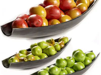 Centerpiece with Fruit Set 3D model