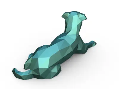 staffy staffordshire bull terrier 3D print model