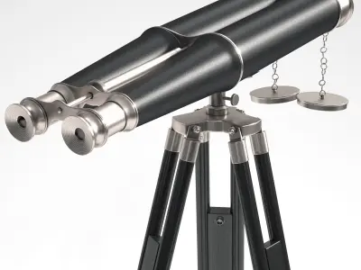 Hampton Nautical Binoculars 3D model
