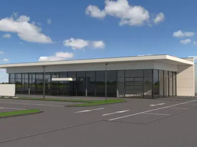 Generic Car Dealership 3D model