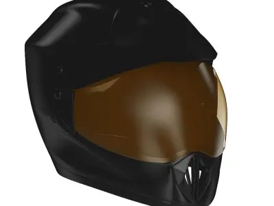 Bike Helmet Low-poly 3D model