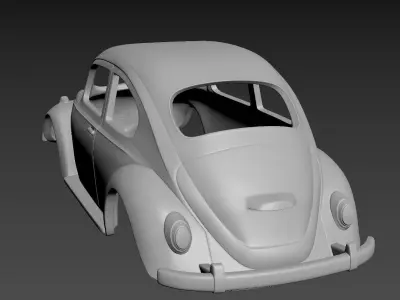 Volkswagen Beetle 1967 Body for print  3D print model