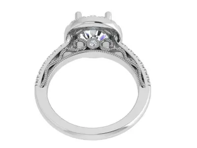 Round Halo Ring 4174 3D print model