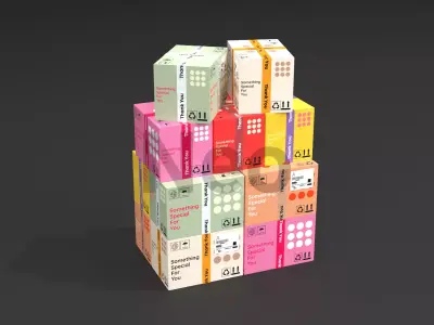 Cardboard Box - Cardboard Packages 3D Model Low-poly 3D model