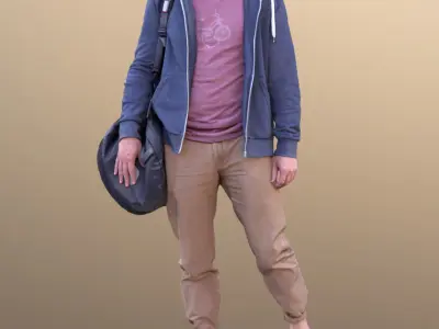 Marcel 10584 - Walking Sport Guy Low-poly 3D model