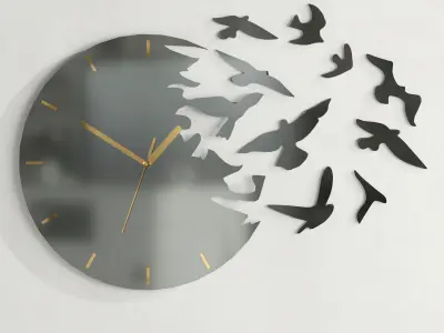 wall clock 52 3D model