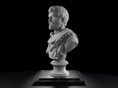 Roman Emperor Antoninus Pius Bust AD 140 3D Model Printable 3D model