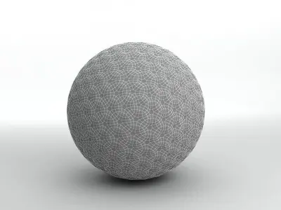 Golf Ball Low-poly 3D model