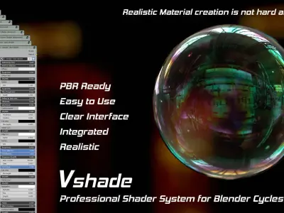 VSHADE Professional Shader System for Blender Cycles and Eevee 3D model