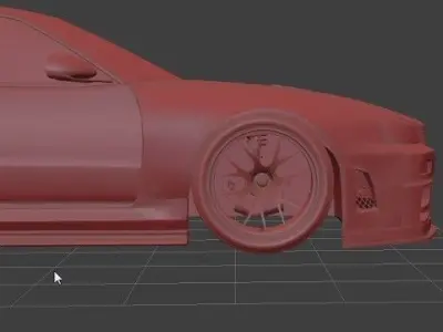 nissan gt  r34   3D model