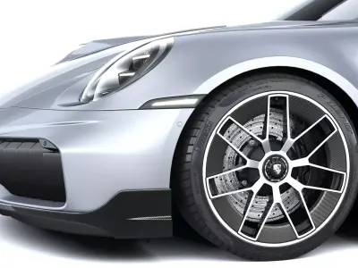 Porsche 911 Turbo S Coupe Aero 2026 3D model