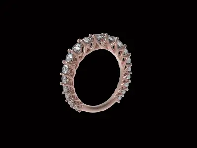 Diamond eternity ring Free 3D print model