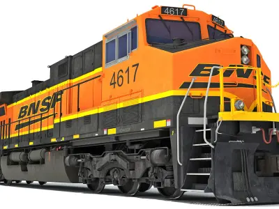 Locomotive GE AC4400CW BNSF 3D model