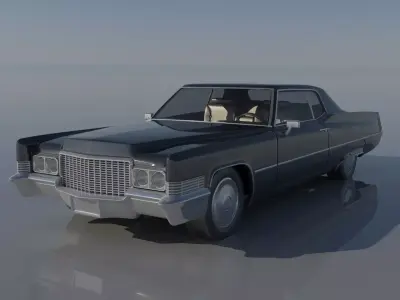 Cadillac Deville Coupe 1970 3D print model
