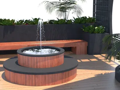 Roof  garden  Free 3D model
