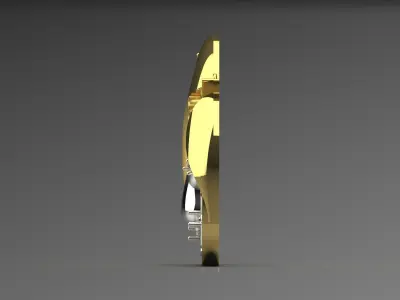 gold pendant jp0276 3D print model