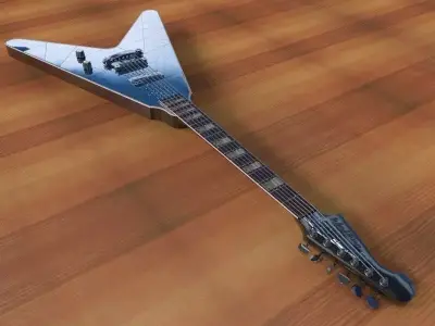 Washburn Cracked Mirror V 3D model