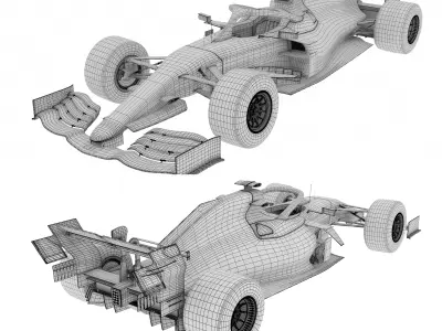 formula 1 mclaren car 3D model