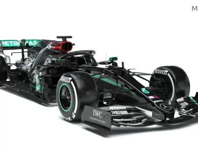 F1 Mercedes W11 2020  3D model