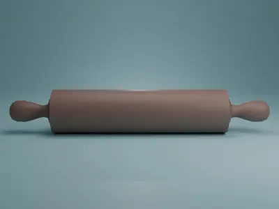 Rolling-pin Free low-poly 3D model