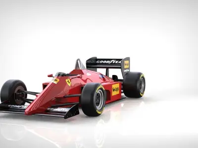 F1-Ferrari 1985 3D model