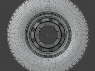 Light truck wheel KAMA 3D model