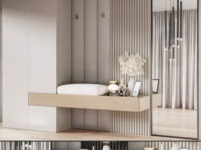 Hallway Set  N6 3D model