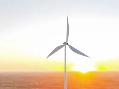 renewable energy windmill 3D model