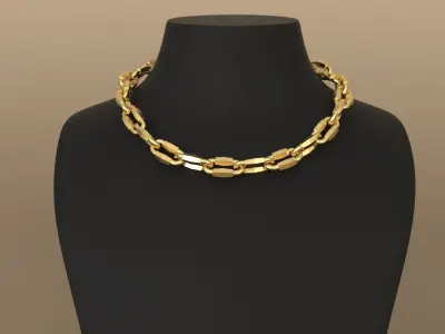 Tiffany chain link faceted 3D print model