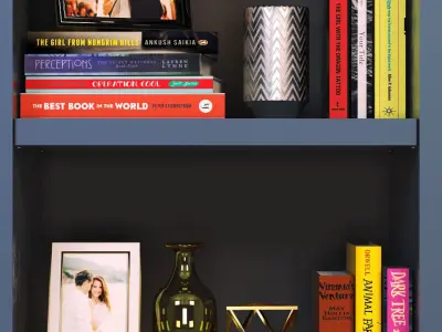 Decorative set SHELVES 3D model