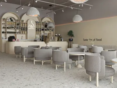 Restaurant and Cafe modern 3D model