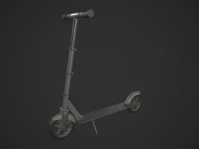 Kick Scooter Low-poly 3D model