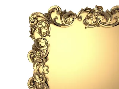 Carved Picture Frame 3D model