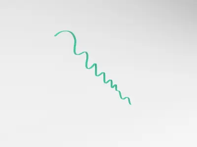 Ribbon v1 005 Low-poly 3D model