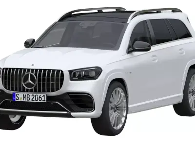 Mercedes Benz GLS 63 AMG 4Matic 2021 3D model