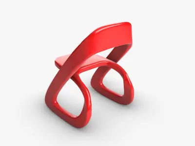 Modern Loop Chair 3D model