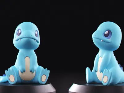 Pokemon - Water Charmander 3D print model