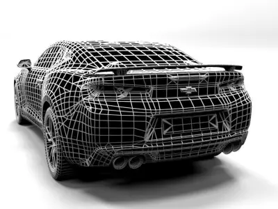 CHEVROLET CAMARO 2017 Low-poly 3D model