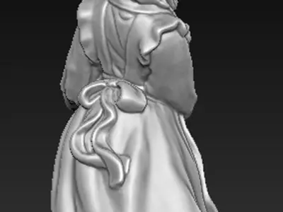 Field Girl 3D Model 3D print model