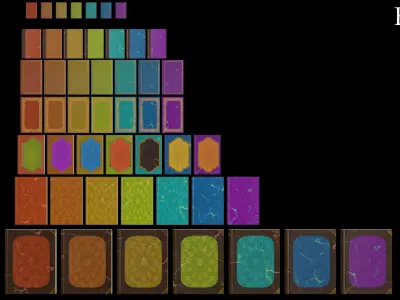 Old Magic Spells Books Low-poly 3D model