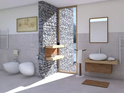 Bathroom 60 3D model