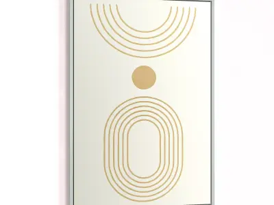 Picture with frame N-005 3D model